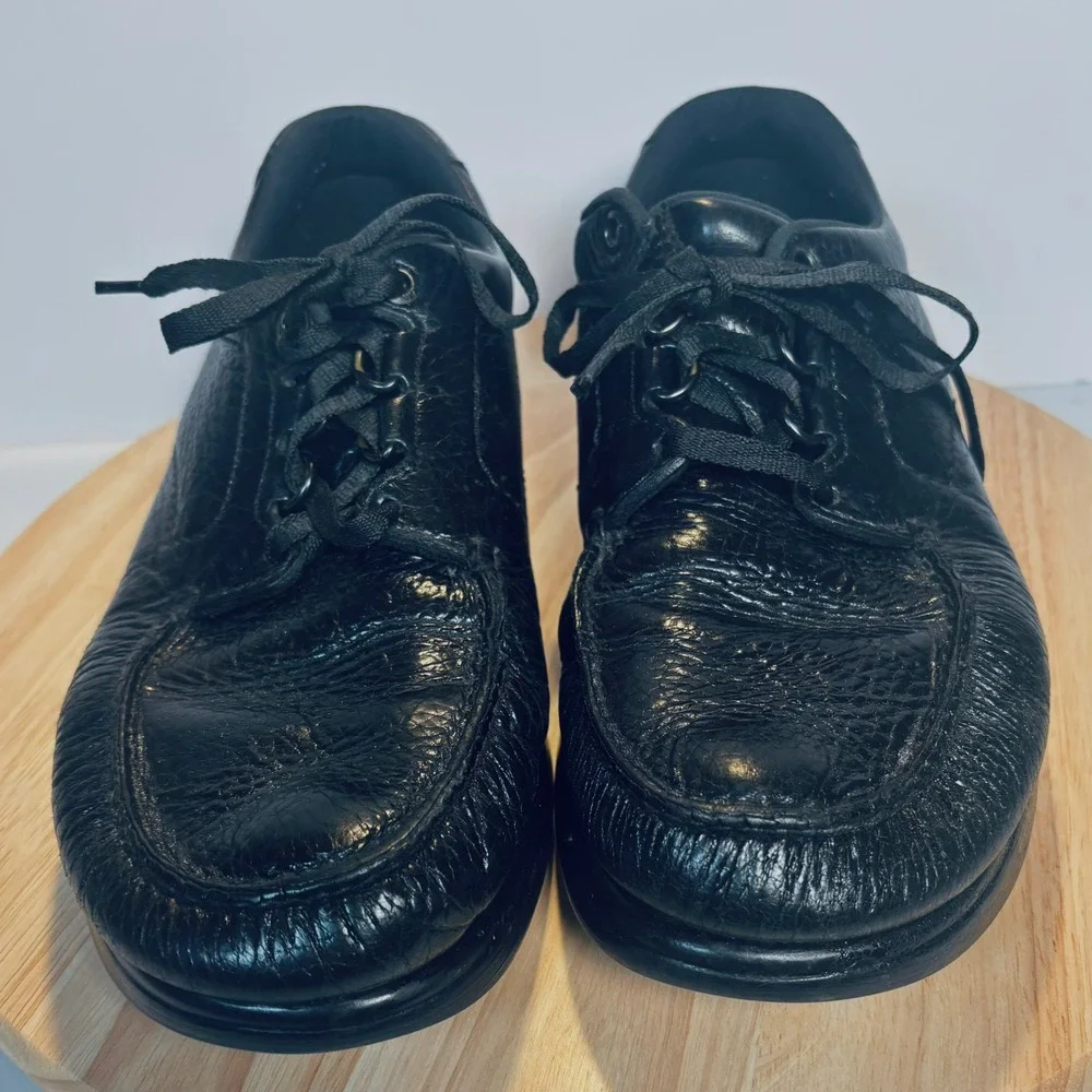 SAS 'Bout Time Shoes Men's 10 M Black Leather Lace Up Oxford ‎ Tripad Comfort